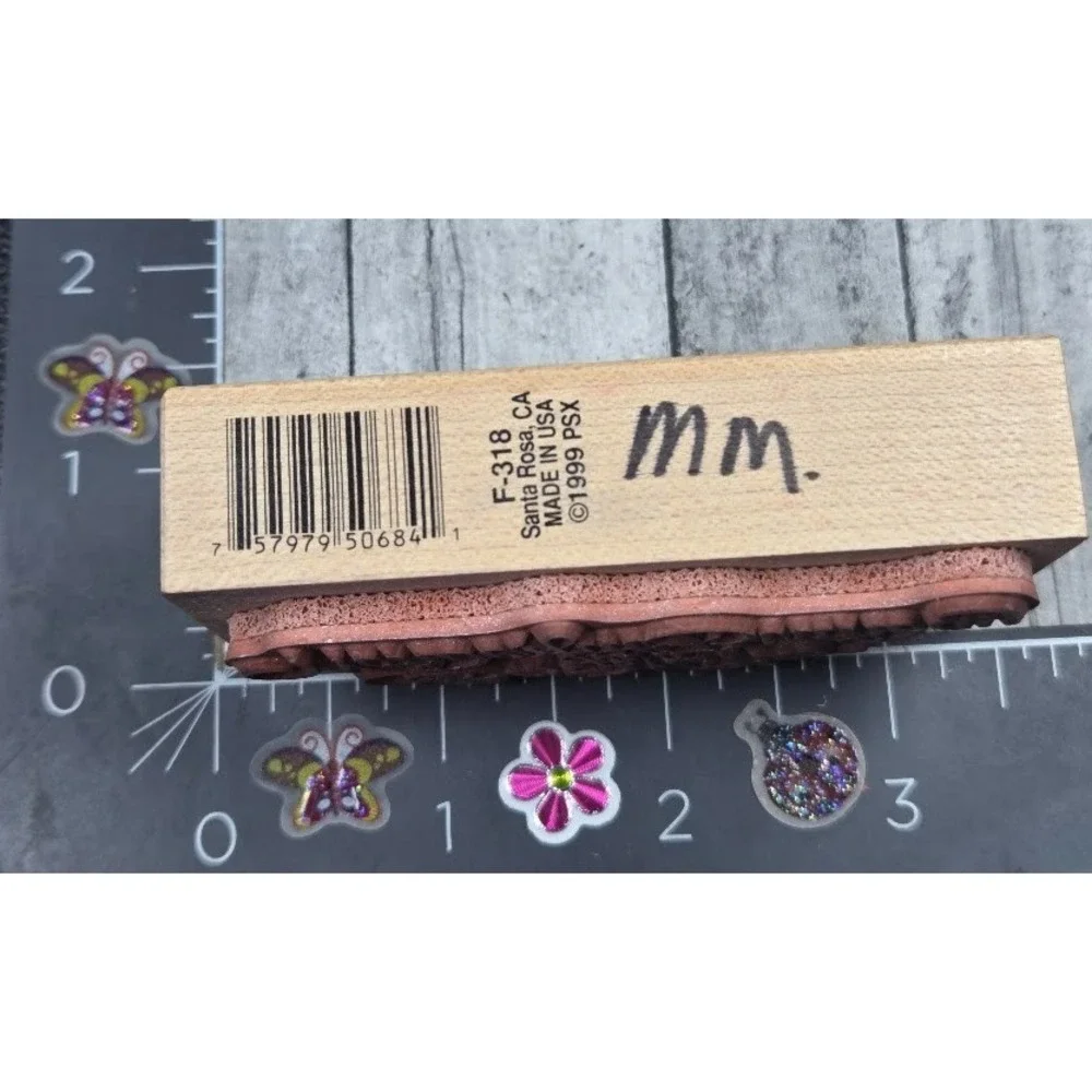 PSX Designs Best Wishes For A Wonderful Birthday F318 Rubber Stamp Wood #M78